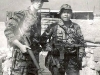 SGT Charles Bailey (Jr. Commo) and Charlie Inot. Just came off patrol, circa Jan. 1968