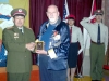 General Wan Presenting PLA 80th Year Commemorative Medal and PLA Wallet