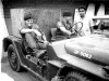 Lynne Black and I in jeep at hospital