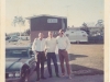 Three former RT Idaho One-Zeroes, from left: Robert J. Parks, Don Wolken, John S. Meyer at Ft. Devens, Mass June 1969, next to Meyer\'s 442 - W-30.