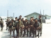 This is one of the few photos of RT Idaho with myself, Doug \"The Frenchman\" LeTourneau and Lynne M. \"Blackjack\" Black Jr.  From left, Interpreter Hiep with shades, Chau, Tuan - w/M-79, Tilt , Sau, Cau, Son, The Frenchman, Hung and Black. Photo taken in April 1969 in front of CCN mess hall and club