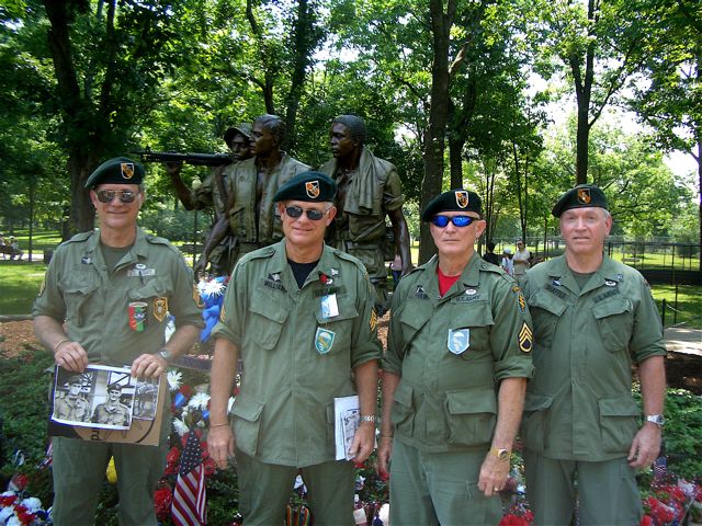 Gene and Jack Williams, Lonny Holmes, Bob Shaffer.  Memorial Day 2011, Washington DC