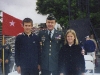 Jonathan J. Holmes, Major General Wallace, Kimberly E. Holmes, at USC Univ ROTC Cadet Graduation, 1999