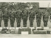 Demonstration A-Team for a VIP General. SSG L. Holmes, 4th from rt. D Company 1st SFGA, 1966 Camp Powai, Lopburi Thailand. SSG Pringle is to my left. SFC Knuttilllia is the tall guy in the center.  This A-Team is composed of all