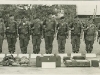 Demonstration A-Team for a VIP General. SSG L. Holmes, 4th from rt. D Company 1st SFGA, 1966 Camp Powai, Lopburi Thailand. SSG Pringle is to my left. SFC Knuttilllia is the tall guy in the center.  This A-Team is composed of all 