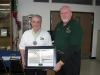 Richard Samonian recieving the Order of Saint Laurence, July 2008