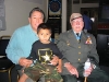 Ramon with youngest son and future Ranger, Anthony, visit with Col. Millet