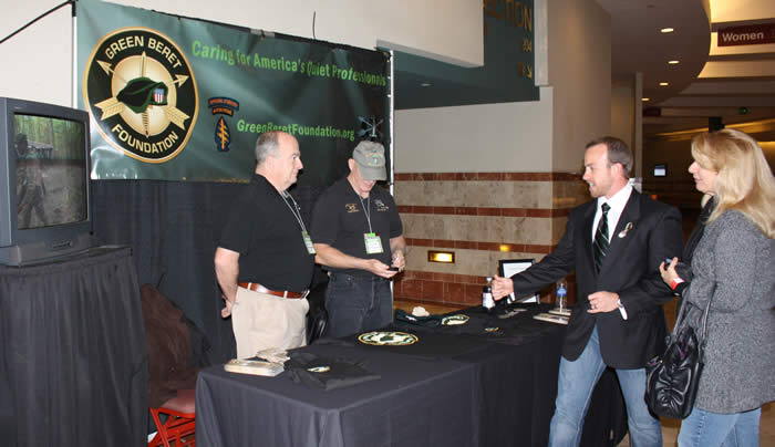Working the Green Beret Foundation Booth