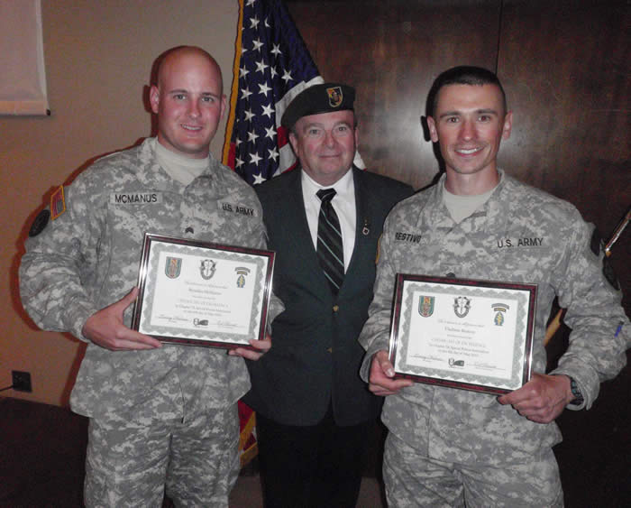 Claremont McKenna College LTC Anneleise M. Steel, Commanding & California State University San Bernardino LTC Hank Schleuning, Commanding - Brendon McManus of CSUSB, Brad Welker, Vladimir Restivo of Claremont