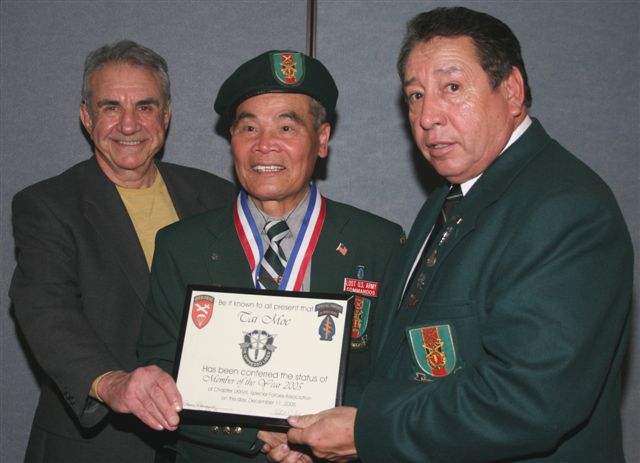 Lost Commando Member of the year, Tai Moc. Presenting are Chapter President, Ramon Rodriguez and Vice-President, Richard Simonian. Lost Commando Member of the year, Tai Moc. Presenting are Chapter President, Ramon Rodriguez and Vice-President, Richard Simonian.