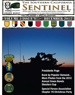 Newsletter for December, 2012 Newsletter for December, 2012