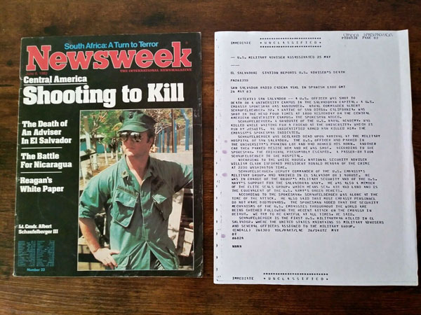 4-Newsweek The author visited with LCDR Schaufelberger the day before he was assassinated. (Photo courtesy Greg Walker)