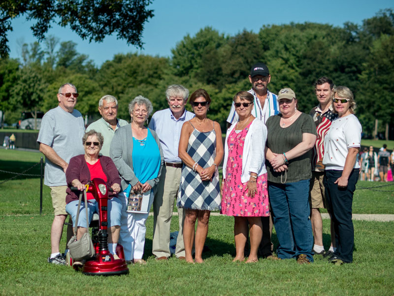 Gold Star family members at The Wall, August 23, 2018