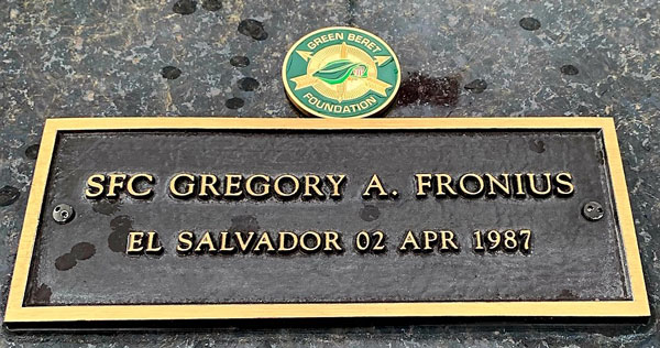 Today the language lab at 7th Group is named after the 1st Green Beret KIA in El Salvador. (Photo courtesy Greg Walker)