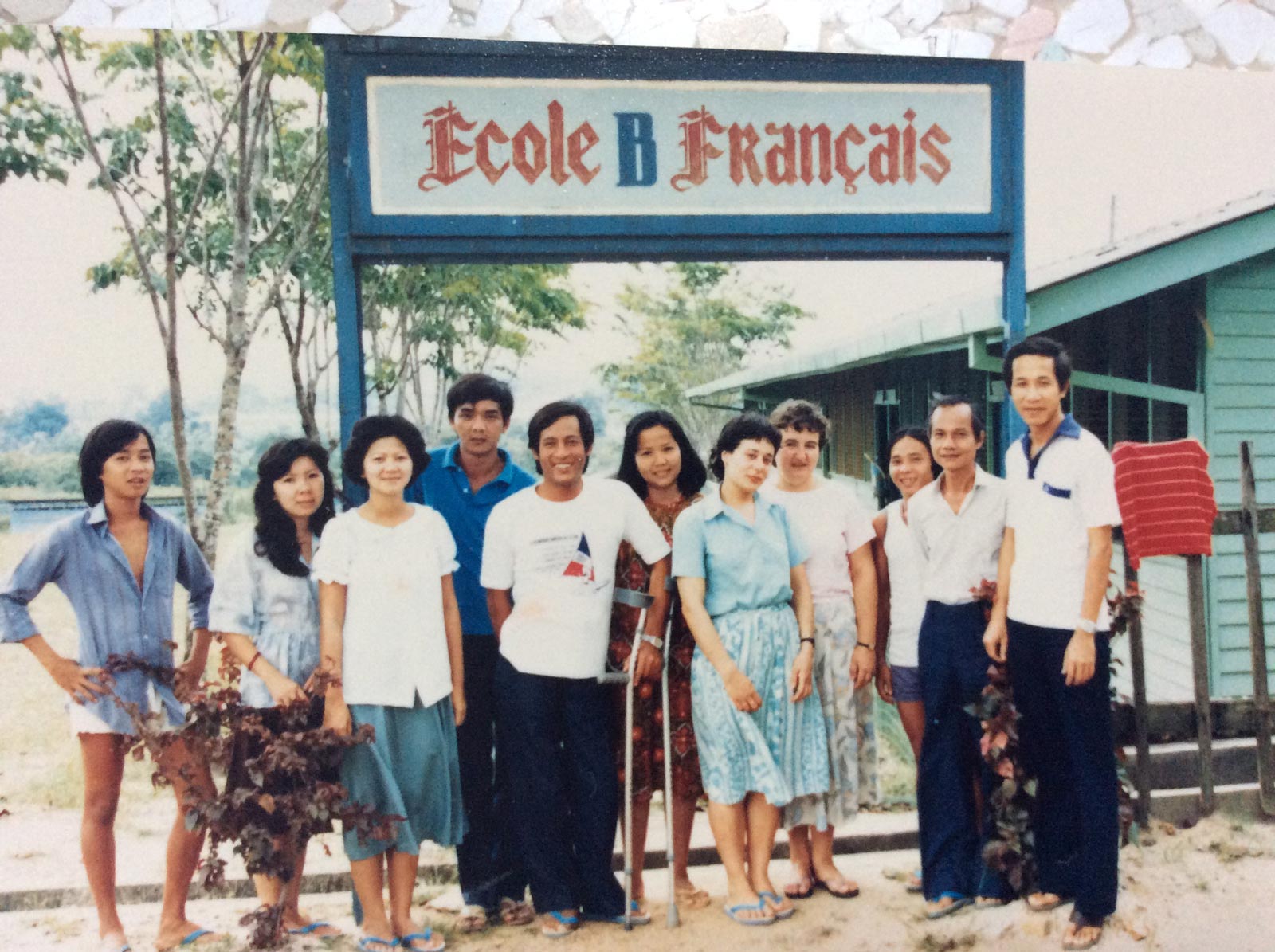 Anh Tuan at UNHCE Camp Ecole Francaise