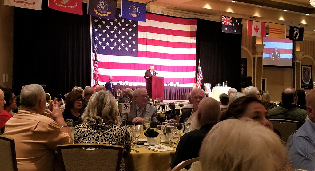 Over two hundred members and their families attended the memorial banquet at SOAR this year. (Photo courtesy Greg Walker)