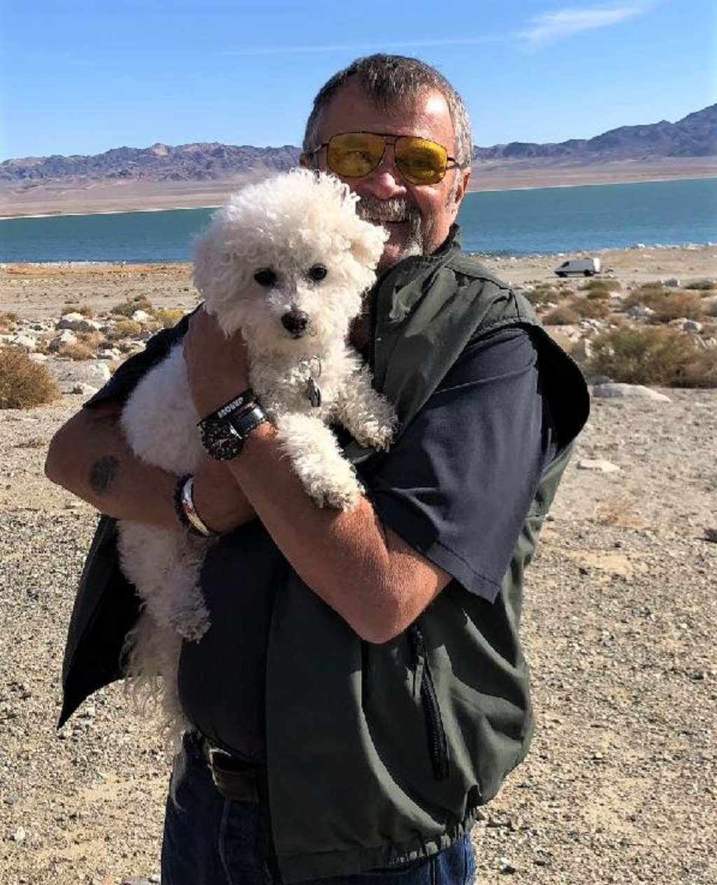 Greg Walker and his service pup, Tommy