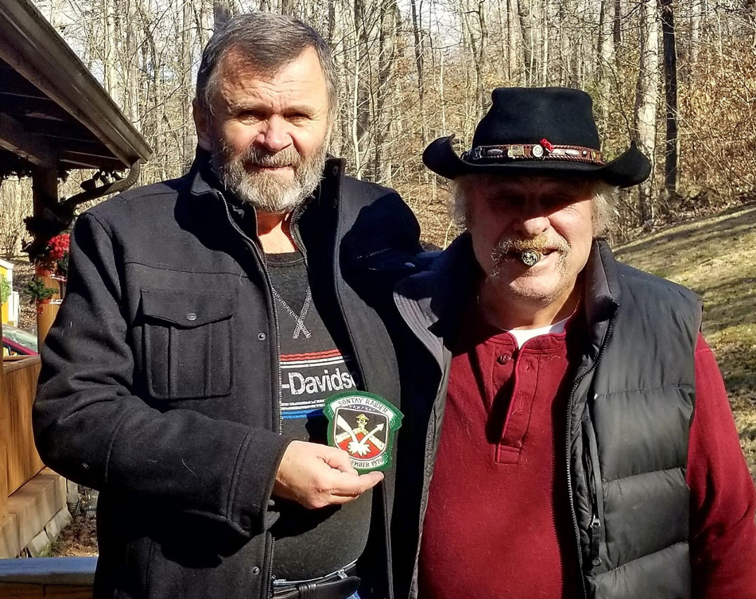 Author, Greg Walker, with Son Tay Raider, SGM Jake Jakovenko (photo courtesy Greg Walker)