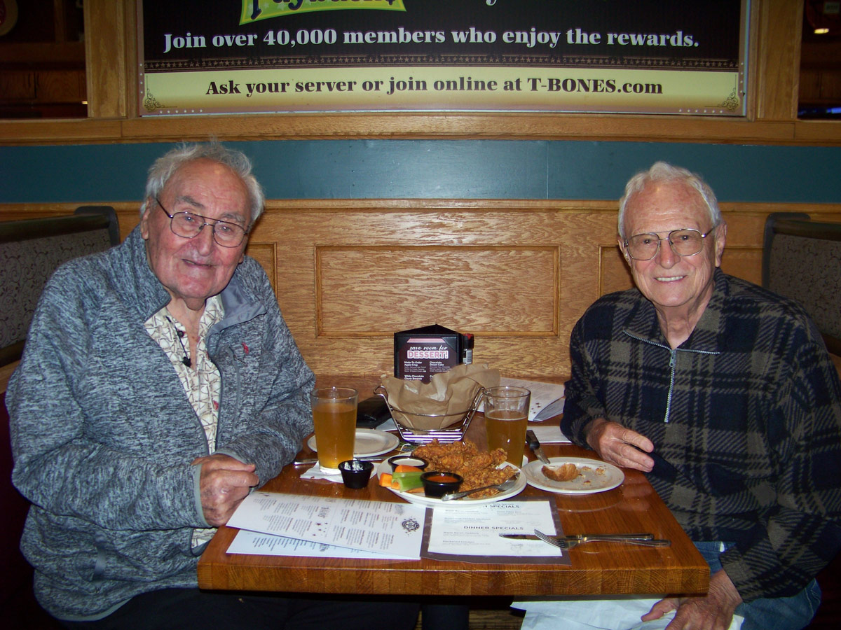 Julius Reinitzer and John Gargus in Hudson, NH in June 2022. (Courtesy John Gargus)