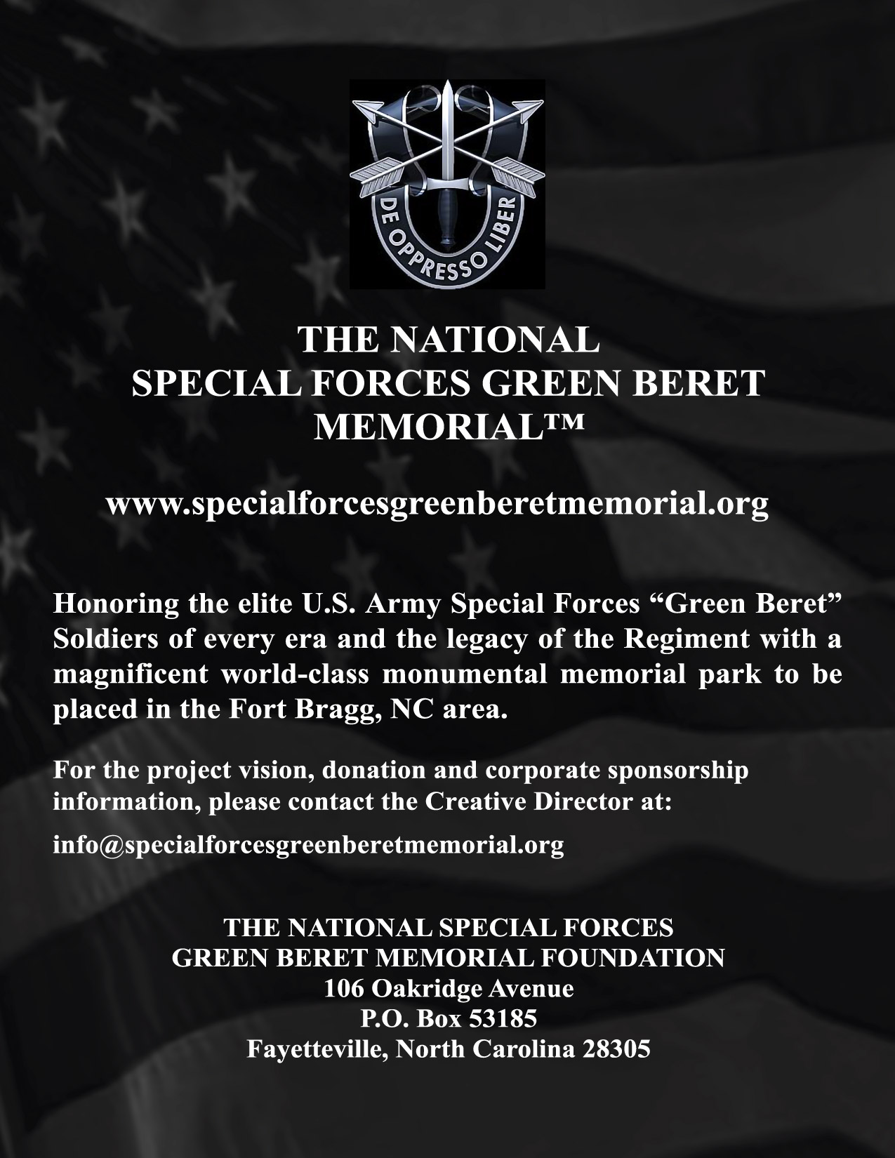 The National Special Forces Green Beret Memorial — Visit www.specialforcesgreenberetmemorial.org