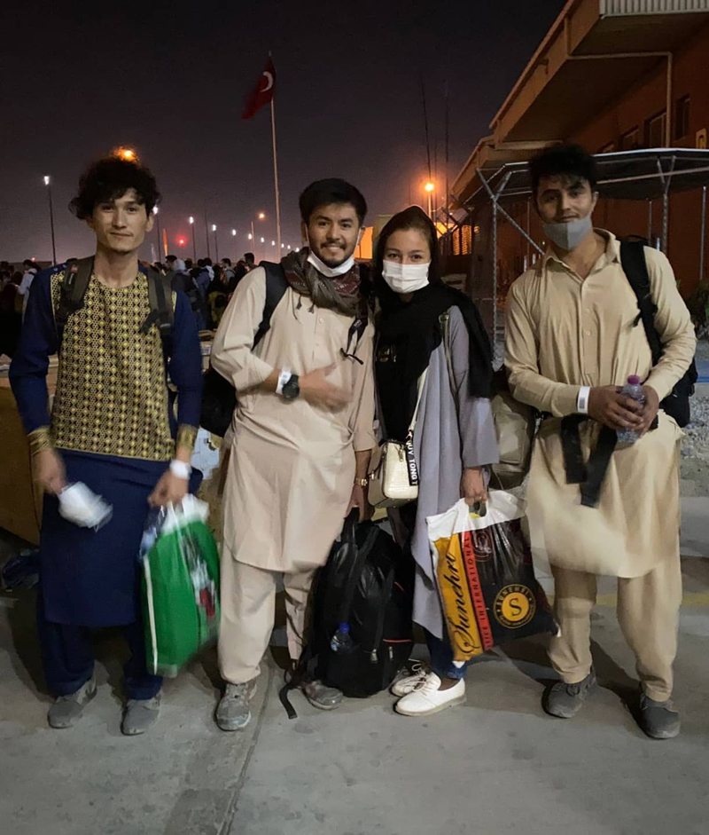 Mahdi Hussaini serves as Deputy Director for Save Team 11. His language skills and cultural knowledge are critical in maintaining daily communications with members of Team 11 and other former NMRG members. He is shown here during his escape to the US from his native Helmand during the Taliban resurgence in August 2021.