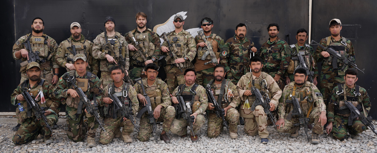 Team 11, a unit of Afghan counter-IED specialists known as the National Mine Reduction Group (NMRG), worked with the U.S. Army Special Forces to clear IEDs in Afghanistan operations.