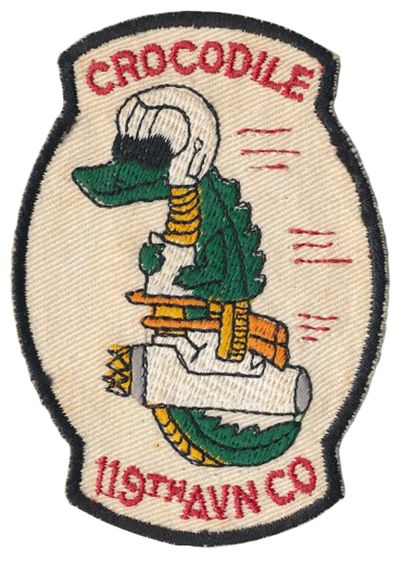 The Crocodile patch of the 119th AVN Co.