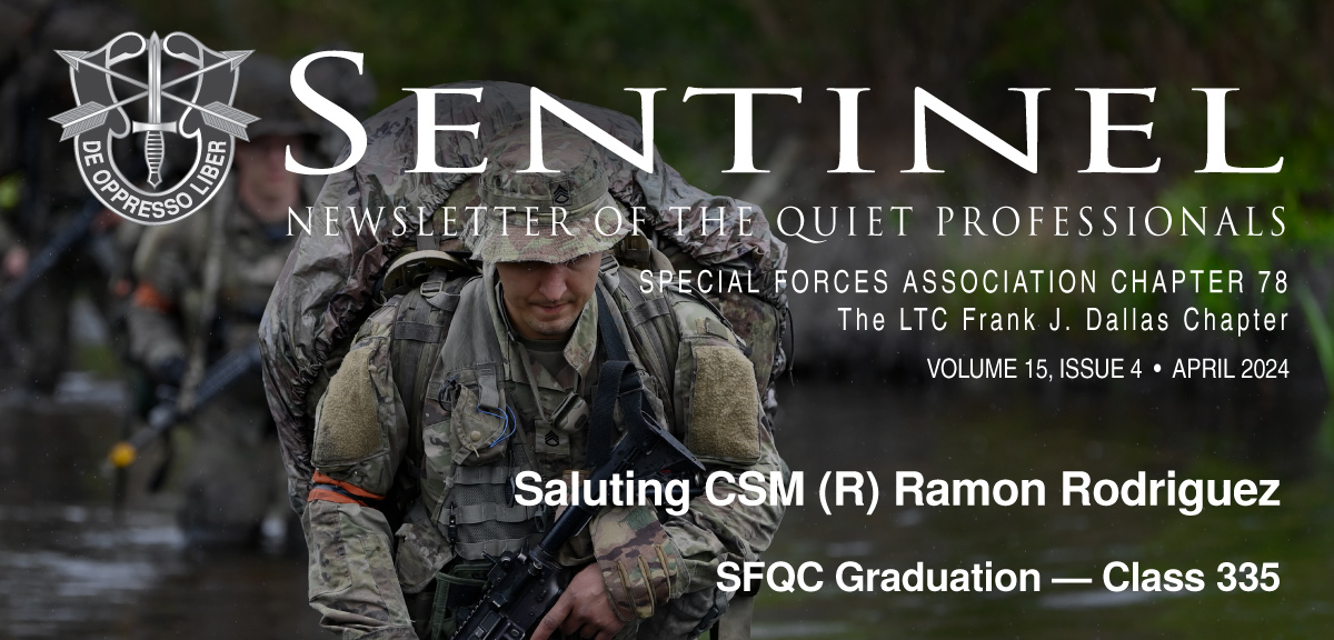 SFA Chapter 78 Sentinel, Volume 15, Issue 4, April 2024